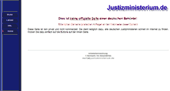 Desktop Screenshot of justizministerium.de